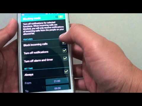 Samsung Galaxy S5: How to Enable/Disable Blocking Mode