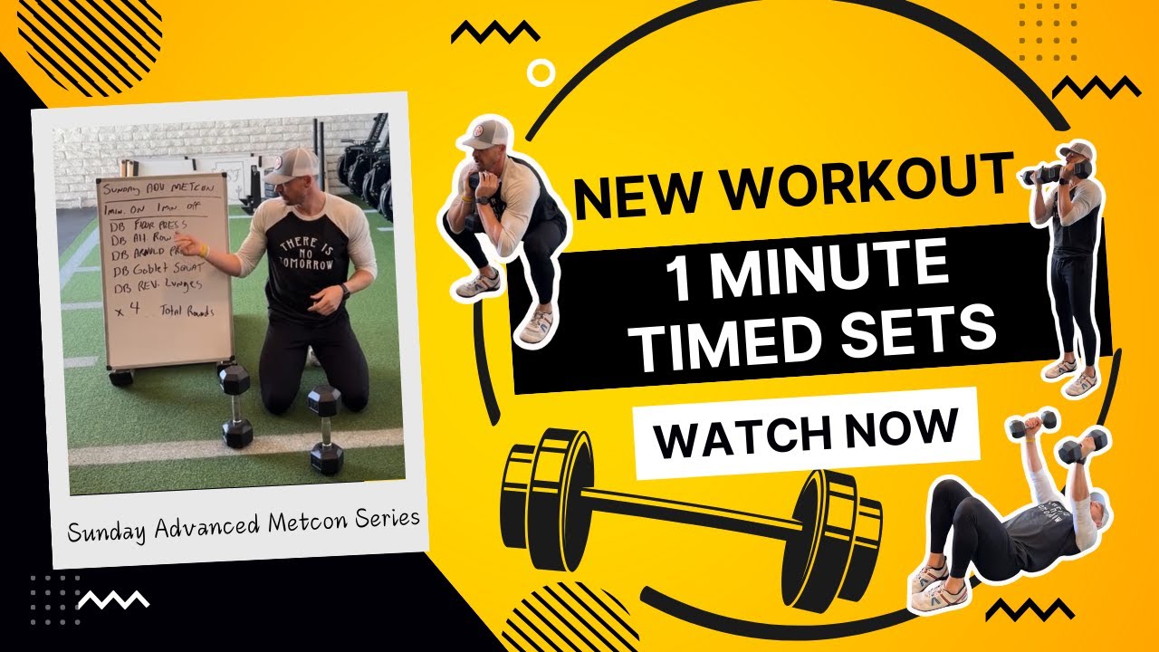 Challenge Yourself with this Advanced 1 Minute Timed Sets Metcon