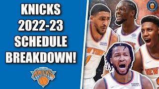 New York Knicks 2022-23 NBA Schedule BREAKDOWN - 16 National Televised Games !