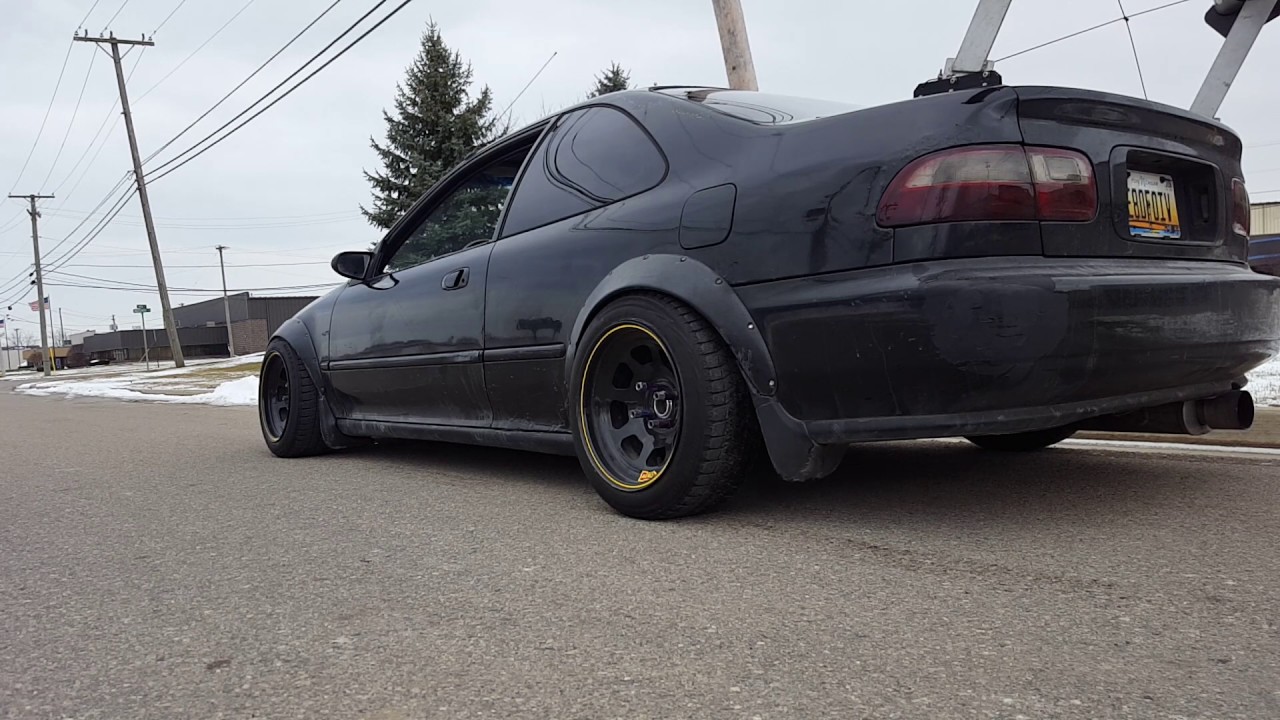 High Compression D16Z6 Open Header 2Step Launch Control YouTube