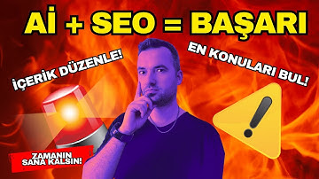 🎯 Yapay Zeka Araçlarını SEO İçin Kullan! Ama Nasıl? (Çok Bilinmeyen Yöntem)