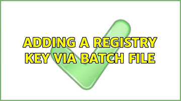 Adding a registry key via batch file