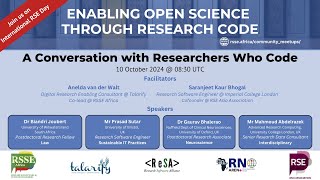 Enabling open science through research code - Episode 1