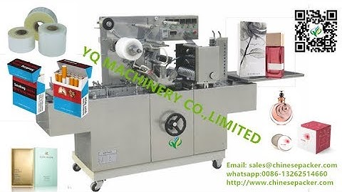 Automatic overwrapping machine for comestic box cigarette case transparent bopp film packer