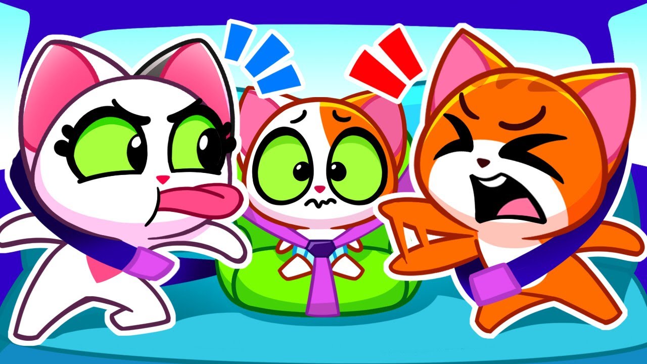 Let's Buckle Up 🔒 Safety Rules in the Car 🚗 Songs for Kids 🎶 Happy Habits Hub