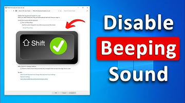 Disable Shift Sound ✅ Stop Shift Key Beep in Windows 11 ⌨️ Disable Shift Beep