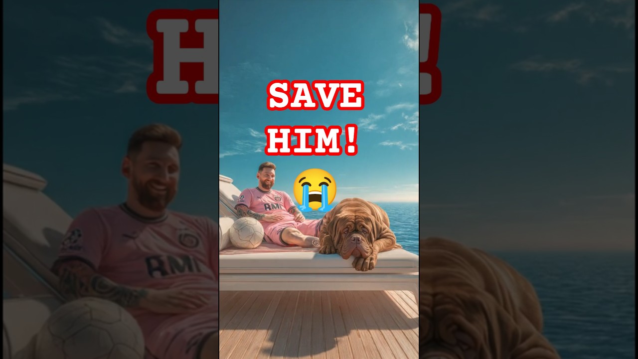 SHARK ATTACK! ⚠️ Messi's Impossible Save! Will The Dog Survive  💔 