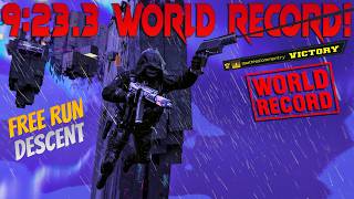 9:23.3 WORLD RECORD! | BO7 New Freerun Descent Speed Run Gameplay