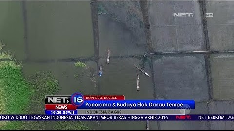 Inilah Panorama dan Budaya Elok Danau Tempe, Soppeng - NET 16