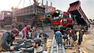 How to make complete dump truck in Pakistan? || Manufacturing process a hydraulic dump truck body