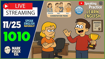 Learn English → LiveStream English Class with Mark Kulek ESL