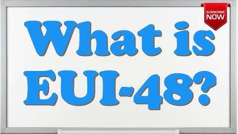 What is the full form of EUI-48?