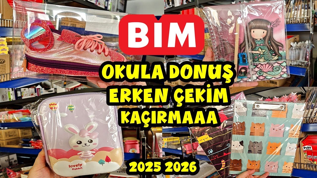 BİM OKULA DÖNÜŞ ERKEN ÇEKİM 2025🔔BAYILACAKSINIZ🎀BİM OKUL MALZEMELERİ💯BİM OKUL ALIŞVERİŞİ HARİKA