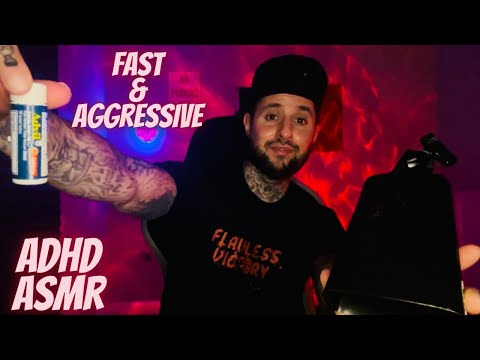 ASMR 4 ADHD | Fast & Aggressive Random Trigger Assortment For The Craziest Tingles