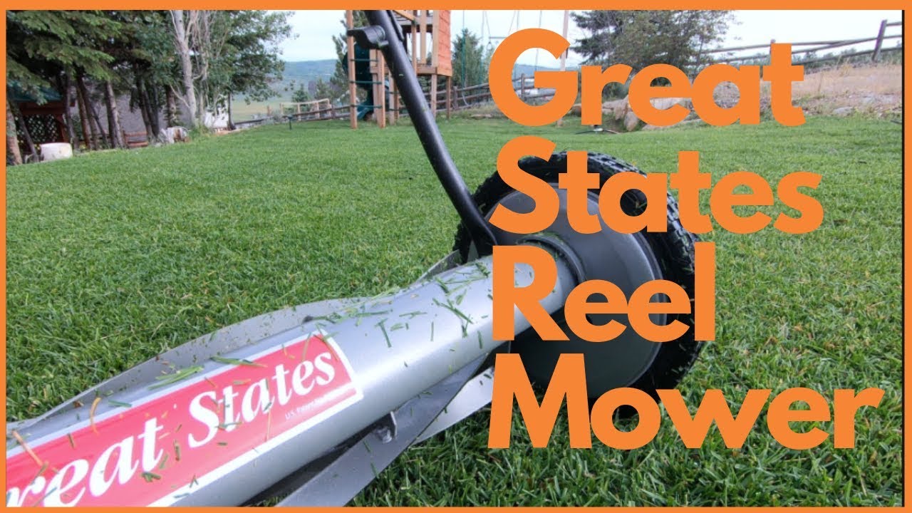 18" Great States Reel Mower 1/2" Cut KBG - YouTube