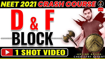 D and F Block Elements Class 12 in One Shot | NEET 2023 Preparation | NEET Chemistry | Arvind Sir