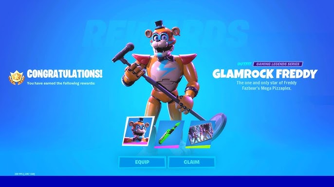 FIRST LOOK AT FIVE NIGHTS AT FREDDYS COLLAB IN #FORTNITE #gaming #fyp