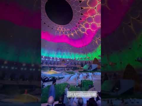 expo2020 dubai 360° dome #expo2020 #dubai #viral #light #4k