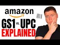 2021 - Amazon Barcodes EXPLAINED & UPC vs GS1! (Don't Buy The Wrong One!)