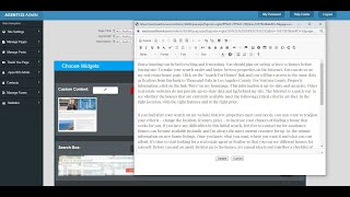 How to Use the Custom Content Widget and Create a New Page