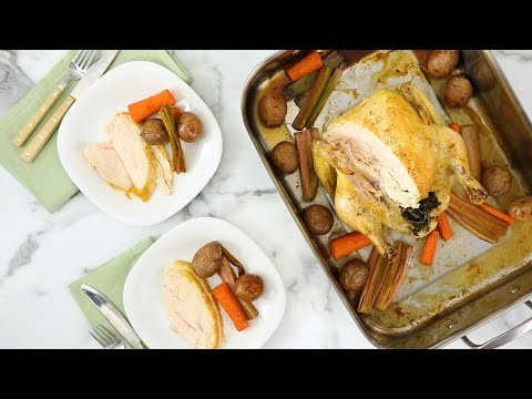 Herb-Roasted Chicken and Vegetables- Martha Stewart