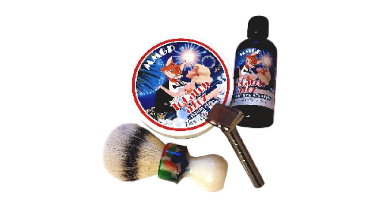 ⁣Blackland Sabre SE GEM Razor. MMGP To Catch A Fox, Shaving Soap and Splash. Yaqi Brush.
