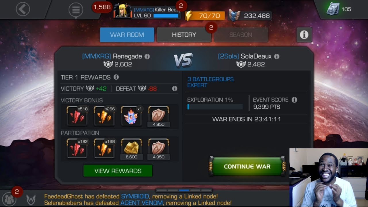 Alliance Wars *GRUDGE MATCH* Ep.23- MMXRG Vs 2Sola  l  Marvel Contest Of Champions