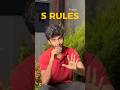 The 5 Golden Rules for Youngsters 🙌✨ #nithinvenkat #motivation #buildwithnithin #tamil