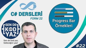 22-C# Progress Bar Color (Renk Değiştirme),TextBox  ve Marquee Örnekleri, C# Dersleri 2018