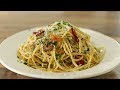 Recette de spaghetti aglio et olio ail et huile dolive