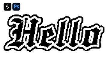 Pixel Text Effect in PHOTOSHOP + FREE DOWNLOAD