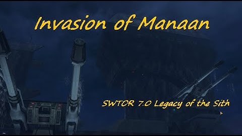 SWTOR - Legacy of the Sith - The invasion of Manaan - (Empire Side)