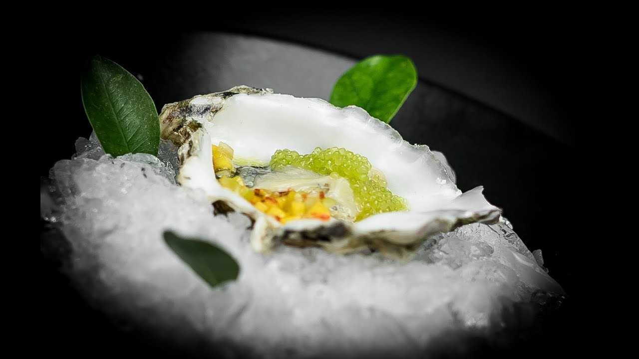 Oyster with Finger Lime! YouTube