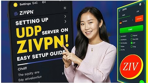 How to setting up UDP custom server with the Zivpn app