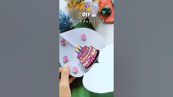 Handmade Birthday Card DIY 🎂 | Handmade surprise | #shorts #birthday #cards #diycrafts