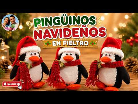 ?Cómo Hacer un PINGÜINO NAVIDEÑO Paso a Paso – Vídeo en Vivo?