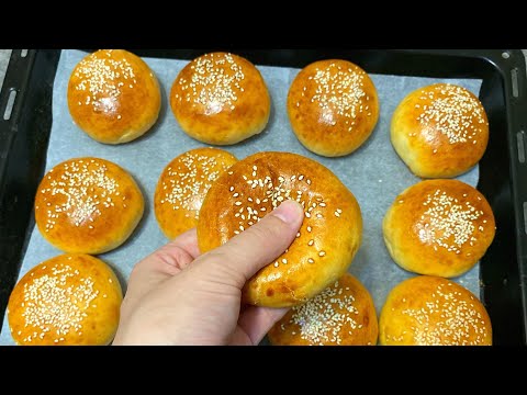 БУРГЕРГЕ АРНАЛҒАН ЖҰМСАҚ БУЛОЧКА🍔 казакша рецепт. Булочки для бургера. Мягкие булочки для бургера.