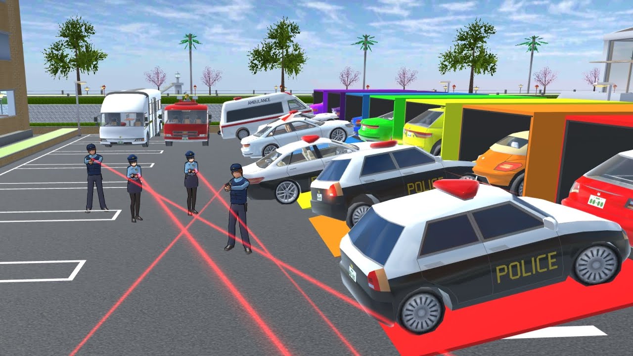 Collection all Police car 🚓, ambulance 🚑, fire truck 🚒 at Hospital part 5 SAKURA School Simulator