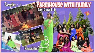 Day-2 part-1 farmhouse with family ✨|| new year eve 🤩|| fun,games ,masthi 💃|| Sonys diary