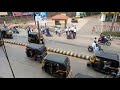 Bikes skidding due to fuel spill on the road @Mangalore