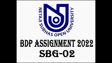 SBG-02 NSOU BDP ASSIGNMENT 2022 | Bdp Sociology MCQ Question and Answer