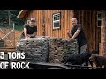 WILD HOGS AT THE OFF GRID CABIN | ROCKS FOR THE CABIN & ANTIQUE CHINA CABINET