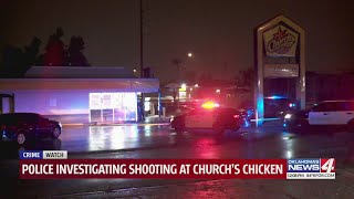 Employee shot at Church's Chicken after two people fighting outside