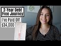 2-Year Debt Free Journey Update: I'VE PAID OFF OVER $34,000