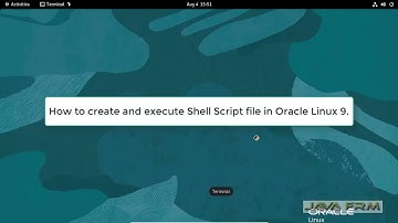 How to create and execute shell script on Oracle Linux 9