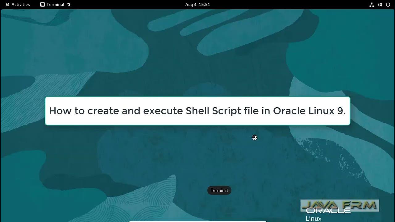 How to create and execute shell script on Oracle Linux 9 - YouTube