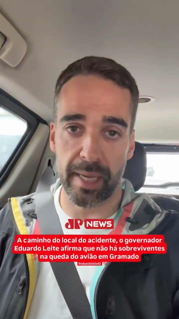 Eduardo Leite afirma que não há sobreviventes na queda do avião em Gramado #shorts