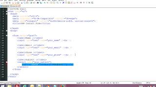 Php contact form with validation and ajax part 1