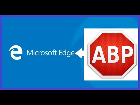 Как установить расширение Adblok plus для блокировки рекламы в браузер EDGE ОС Windows 10