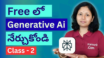 Free Generative Ai Course in Telugu